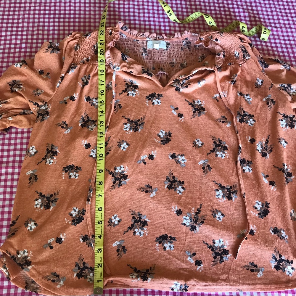 Melloday floral 3/4 Sleeve Blouse - Picture 3 of 5